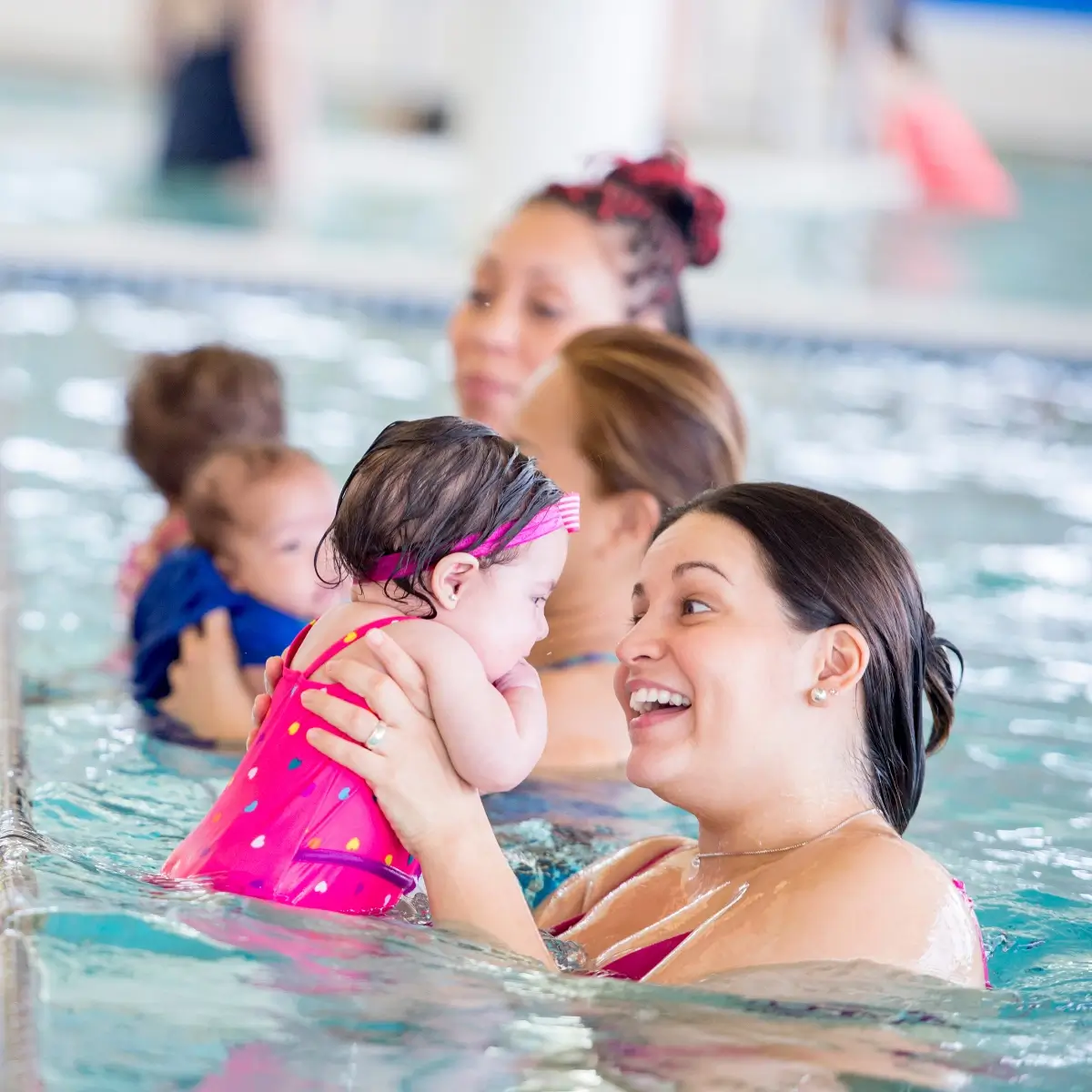 Swimming-baby Rookie Lifesaver course in Stafford.